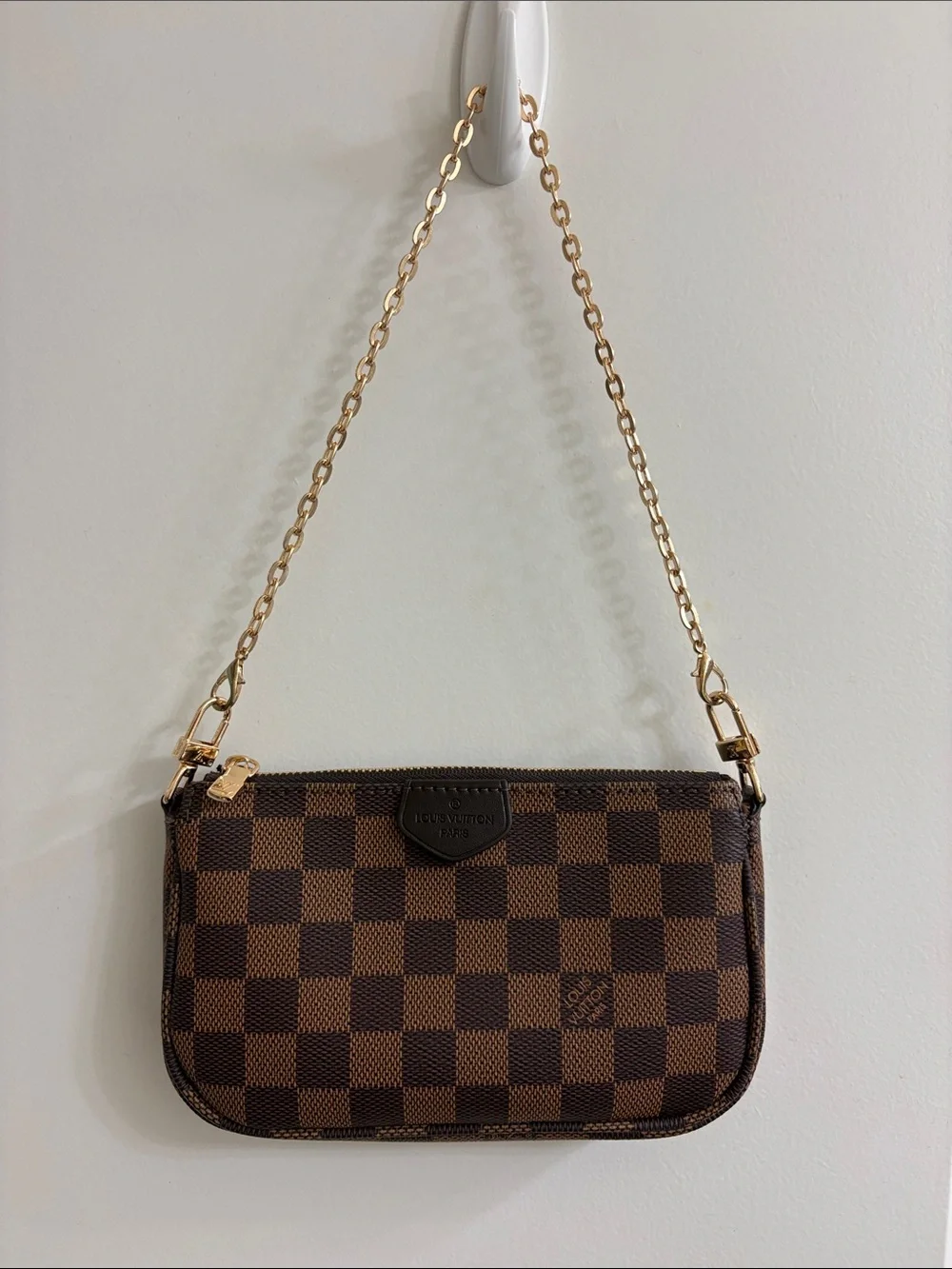 The Unbranded Brand gold brown checkerboard